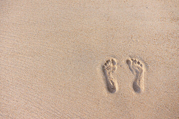 Footprints in sand