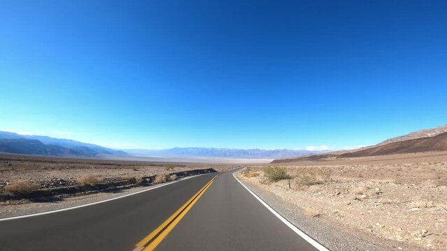 Death Valley Driving 42 POV Road California