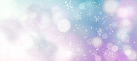 Snow background for Christmas card or wallpaper. Crystal snow. Winter background. Snowfall frozen greeting card