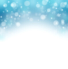 Abstract winter background. Snowfall on a cold blue winter background. sky and clouds.Cold weather. Snowfall.Christmas.