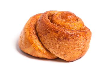 Isolated sweet bun, on white background