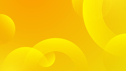 Abstract yellow and orange dynamic gradient background vector illustration