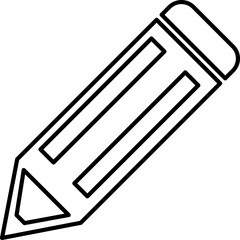 write icon in trendy flat design, pencil icon illustration on white background