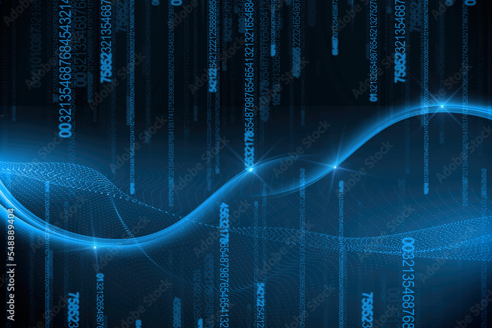 Poster abstract futuristic technology background. wireless network and connection technology concept. techn