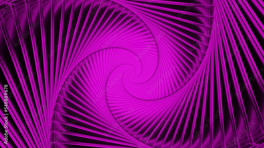 Poster tunnel of moving hexagons. design. repeating hexagons are moving in tunnel. 3d tunnel of emerging he