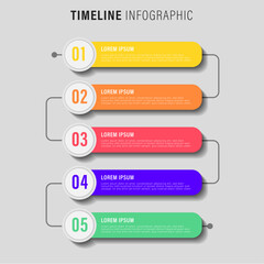 modern business infographic steps template background design