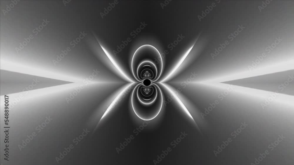 Poster neon tunnel. computer generated 3d render