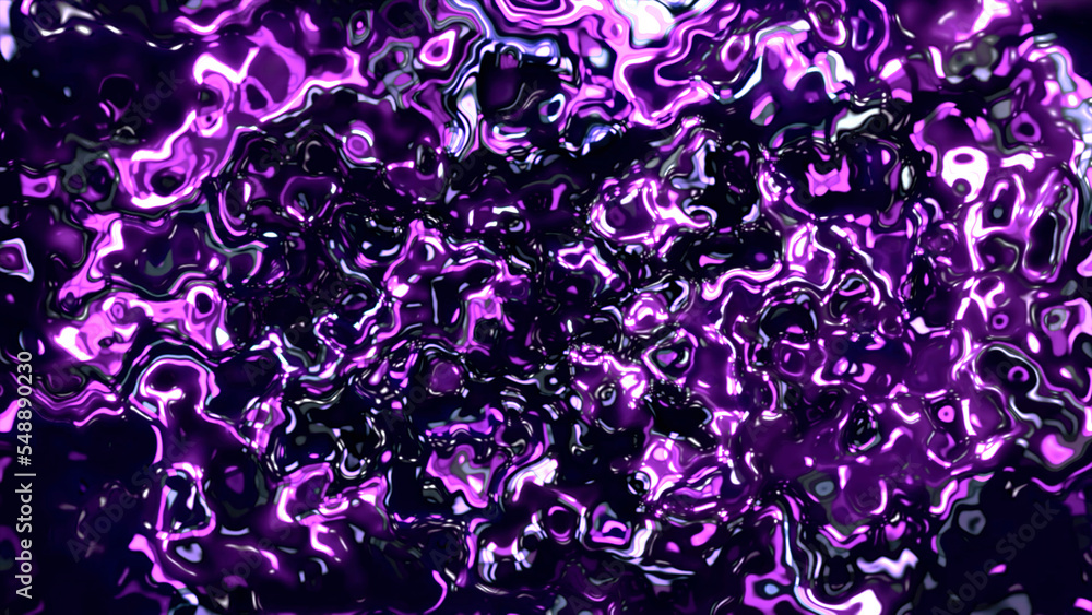Poster beautifully shimmering background with plasma liquid. motion. beautiful glowing pattern in liquid pl