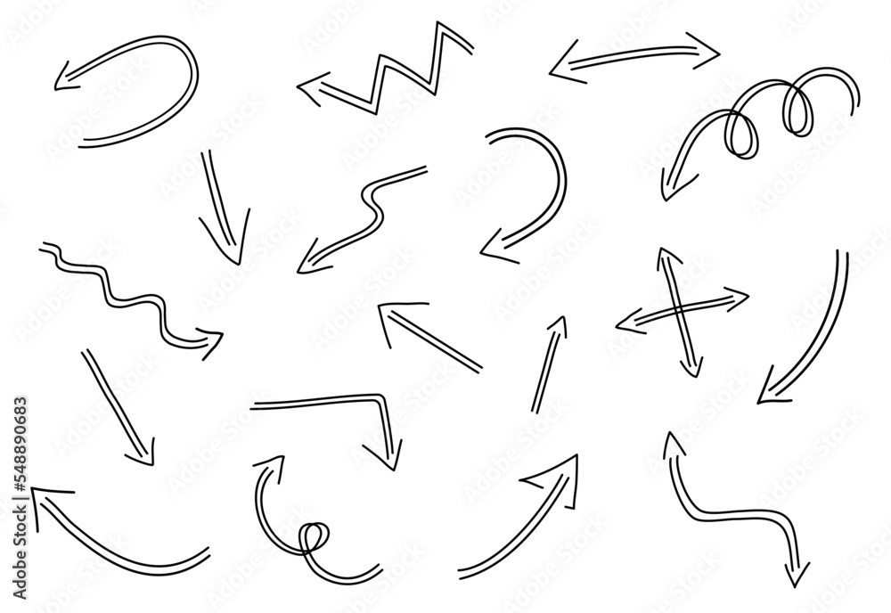Poster arrows black set. collection of graphic elements for website, interface for programs and application