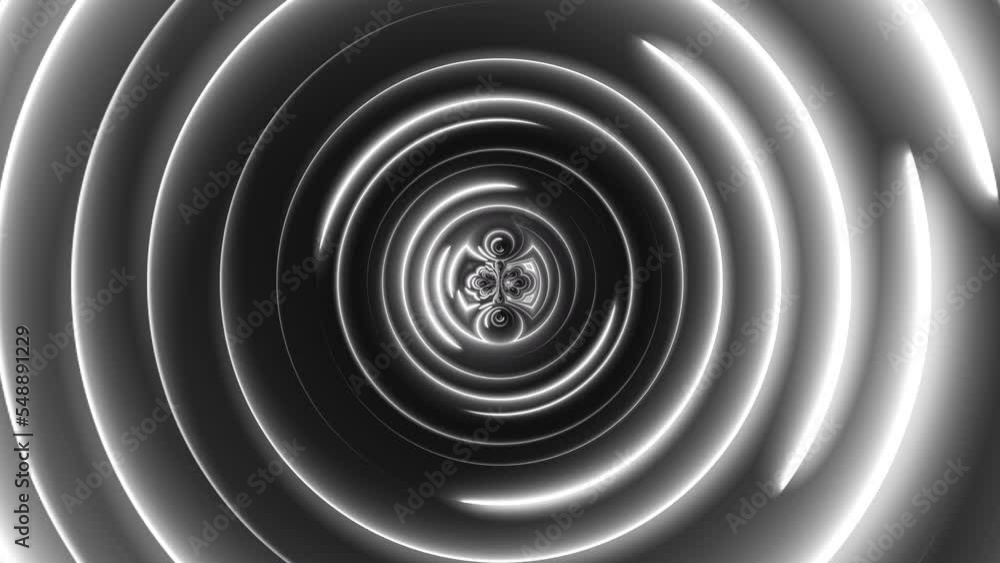 Poster circles neon. computer generated 3d render
