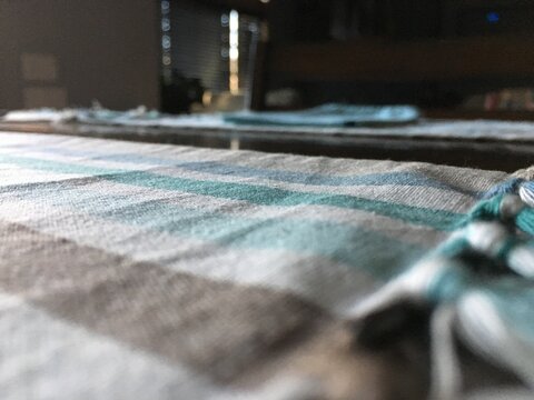 Moody striped place settings