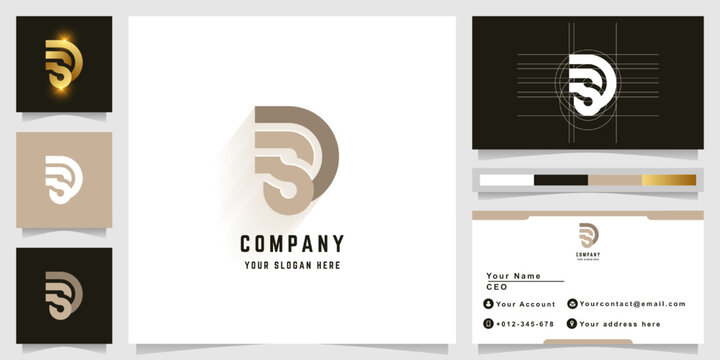 Letter DS or SD monogram logo