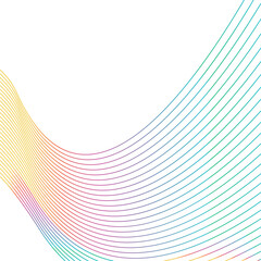 Abstract wave rainbow
