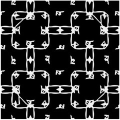 Monochrome Repeat Pattern.black and white grunge  background.Abstract halftone pattern.