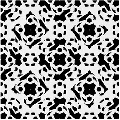 Monochrome Repeat Pattern.black and white grunge  background.Abstract halftone pattern.