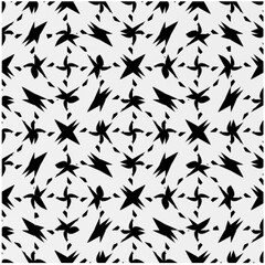 Monochrome Repeat Pattern.black and white grunge  background.Abstract halftone pattern.