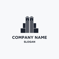 Fototapeta premium Building logo icon flat design template 