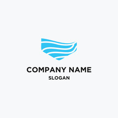 Water logo icon design template vector illustration