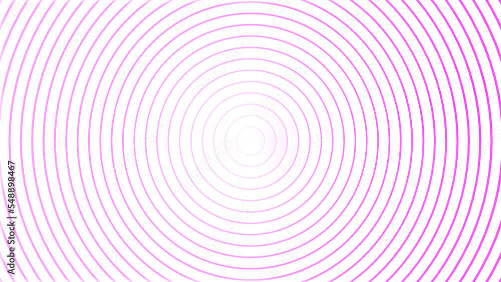 Poster white background with pulsating circular rings. motion. animation for transitions and inserts. circu