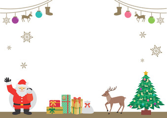 クリスマスのイメージイラスト3_白