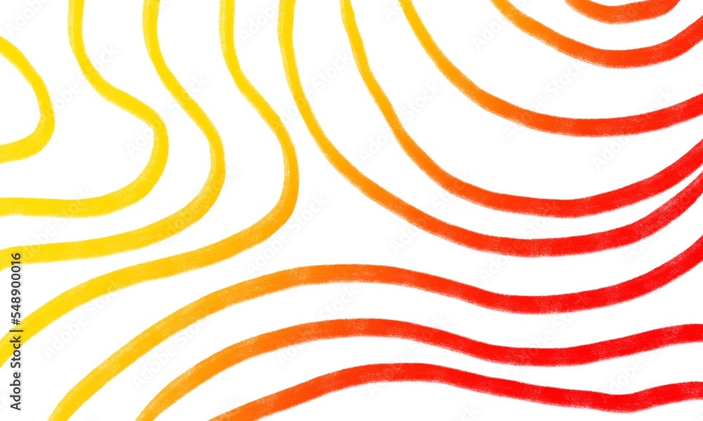 Poster abstract line pattern with yellow and red gradation for background and wallpaper