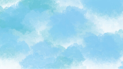 Abstract blue watercolor background for your design, watercolor background concept, vector.