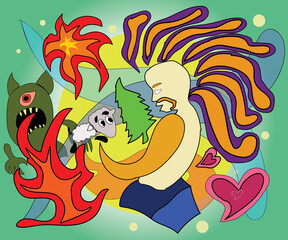 King of kings save us from the devil