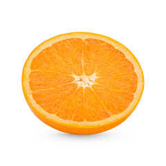 Fresh orange sliced  isolated on transparent background (.PNG)