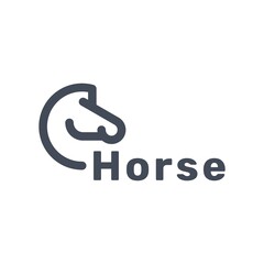 Head Horse Logo Design Premium 