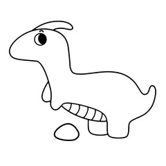 Dinosaur outline