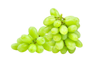 Green grape isolated on transparent png