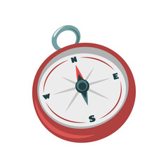 Compass cartoon illustration. Compass. Geography concept vector