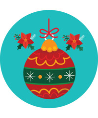 christmas ornament vector ilustration