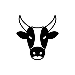 Cow icon farm clipart design template vector isolated illustration