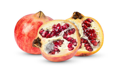 Pomegranate isolated on transparent png