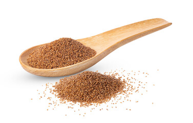Brown Teff Grain isolated on transparent png
