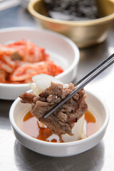 grilled meat on fire