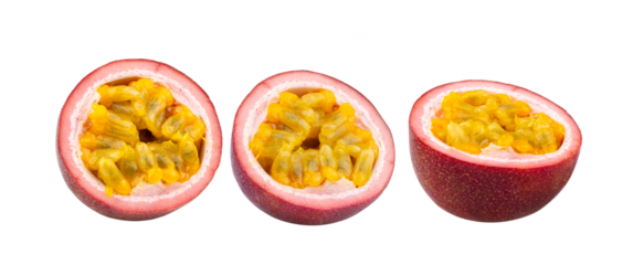 Passion fruit isolated on transparent png