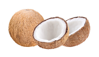Coconut isolated on transparent png