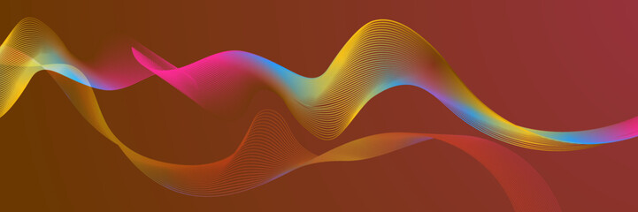 Abstract digital wave of particles. Futuristic point wave. Technology background vector. Vector illustration