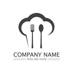 Hat chef logo template icon logo vector design 