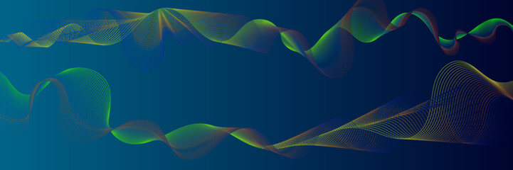 Abstract background with flowing particles. Digital future technology concept. vector illustration.