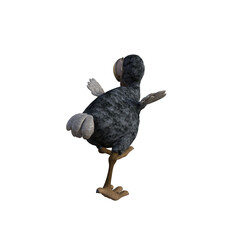Vulture baby cartoon character on transparent background. PNG file, 3d rendering illustration. © W.S. Coda