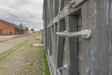 old wooden door