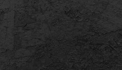Close up retro plain dark black ancient and dusty cement concrete wall texture, Abstract dark black grunge texture, grunge blackboard or chalkboard texture, grunge black background illustration.
