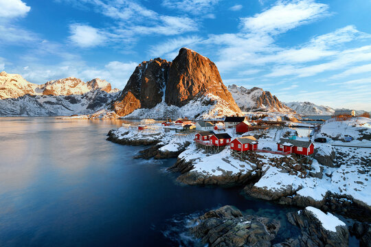 Landscape of Norway lofotens - hamnoy
