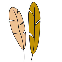 Autumn leaf element