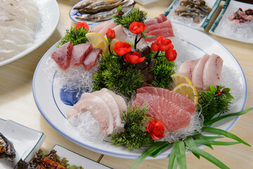 fresh sashimi