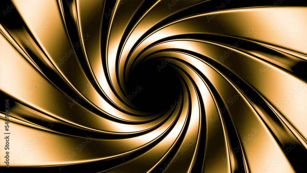 Aufkleber yellow gleaming corridors. design.a black background with yellow wrapping creates a small moving spa