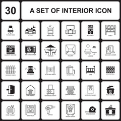 interior icon , house icon vector